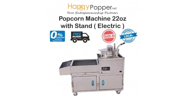 Popcorn Machine 22 oz 36 cm with Stand ( Electric ) PC-M0020